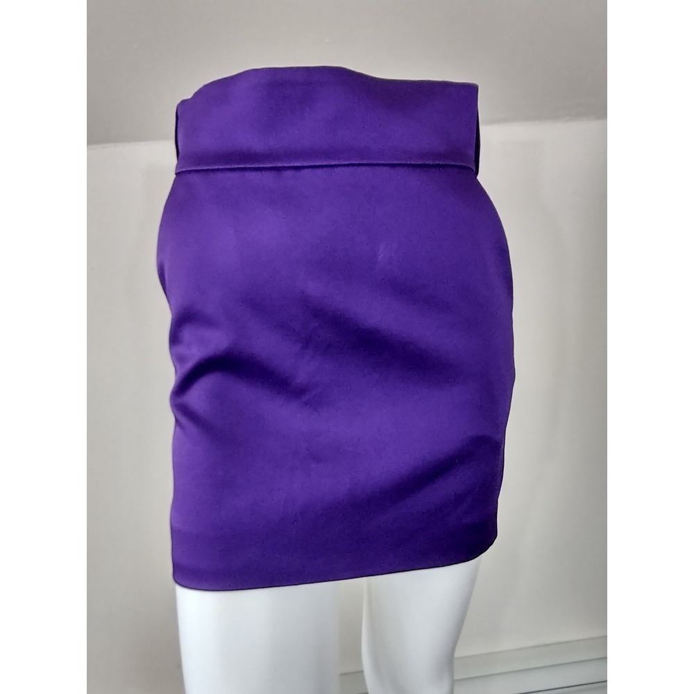 ZARA Purple Satin Effect Mini Skirt Ref 2175/779 Blogger Favorite Size Small